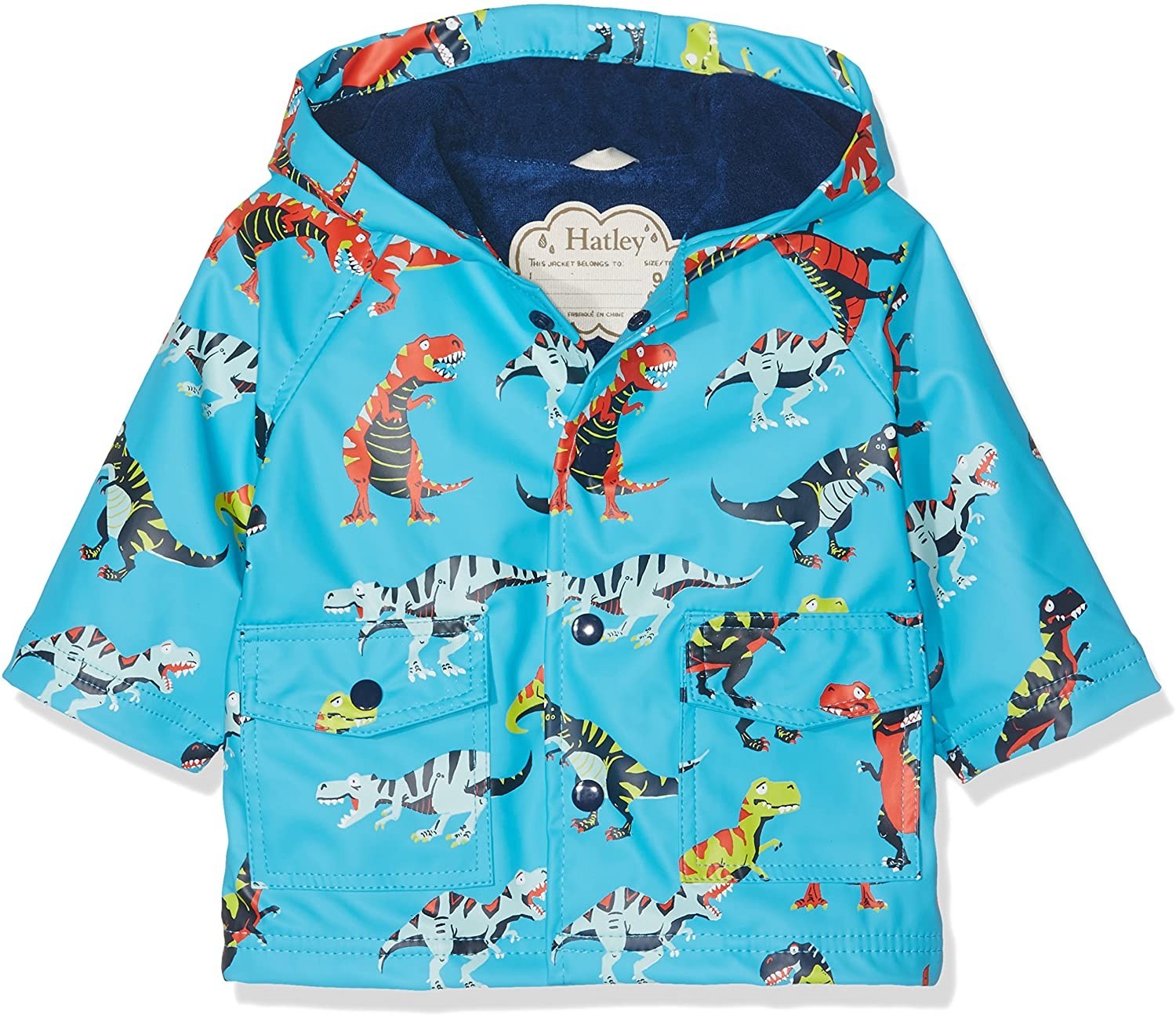 

Плащ Hatley Roaring T-Rex 9m блакитний 74см