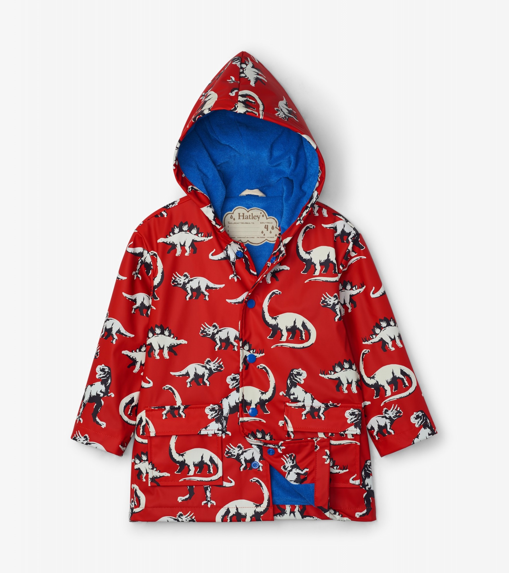 

Плащ Hatley Painted Dinos 2A червоний 92см