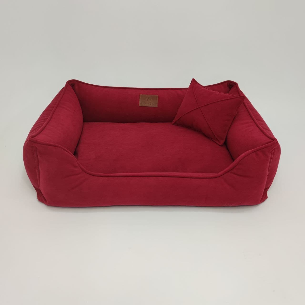 

Лежак для собак Mamo pets Comfortable Divotex Omega Велюр S (60x45x18) Red