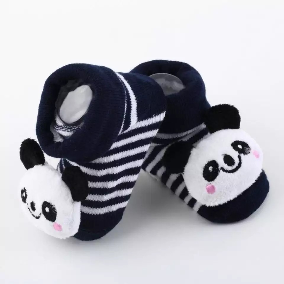 

Носки-игрушки панды не скользящие George baby  3-6 месяцев черно-белые, Носки-игрушки панды не скользящие George baby S 3-6 месяцев черно-белые