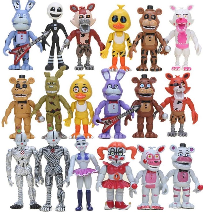 

Игровой набор Аниматроники 18в1 Пять ночей с Фредди, FNAF (FNAF18IN1)