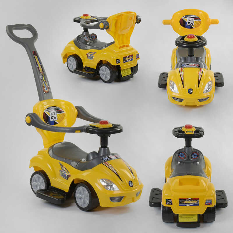 

Машина-толокар JOY Желтый (9630 - Y) с родительской ручкой