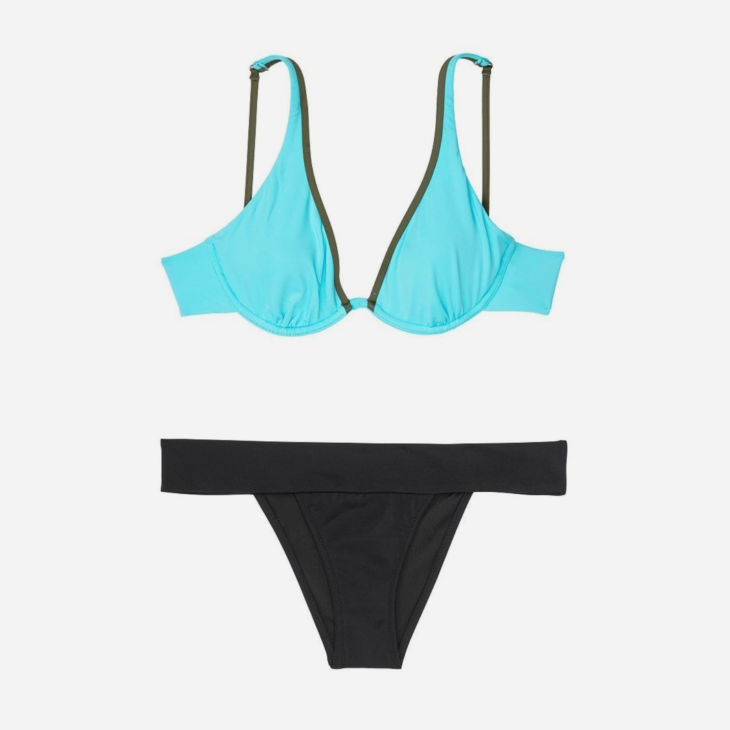 

Раздельный купальник Victoria's Secret 924266636 / Голубой/Черный, Раздельный купальник Victoria's Secret 924266636 M/L Голубой/Черный
