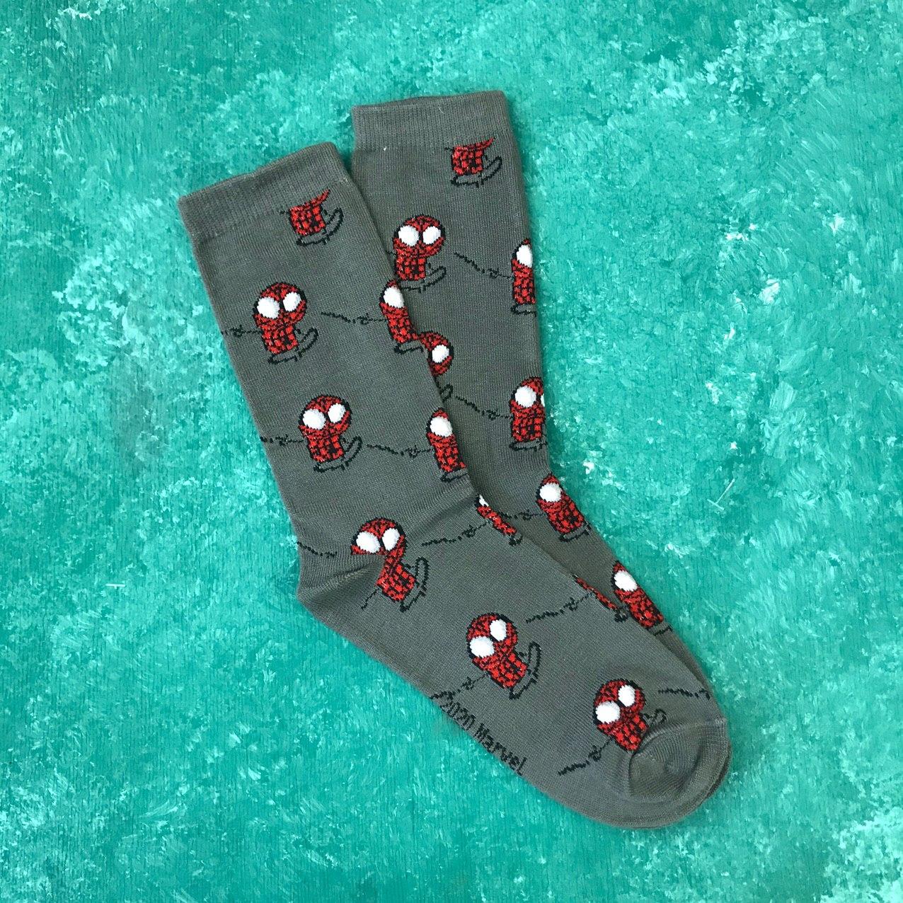 

Носки Высокие Женские Marvel DC pattern Человек Паук Темно-серые, Носки Высокие Женские Marvel DC pattern Человек Паук Темно-серые 37-43