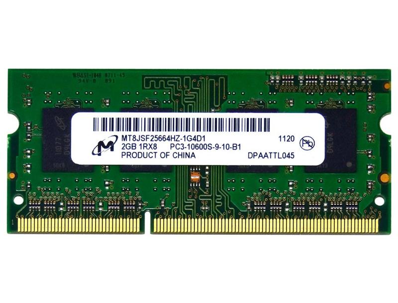 

Модуль памяти SO-DIMM 2GB/1333 DDR3 Micron (MT8JSF25664HZ-1G4D1)