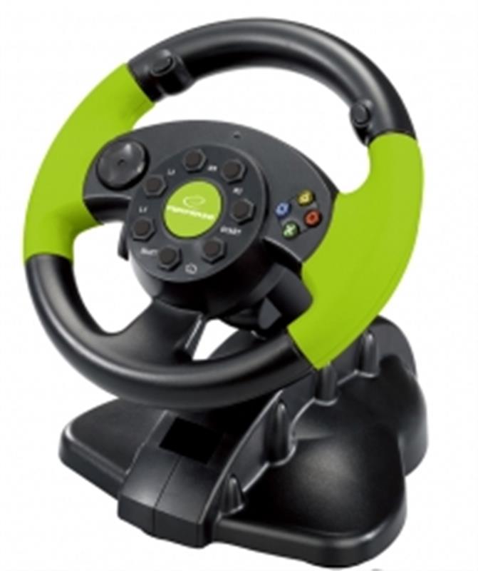 

Руль Esperanza Wheel EG104 Black/Green USB