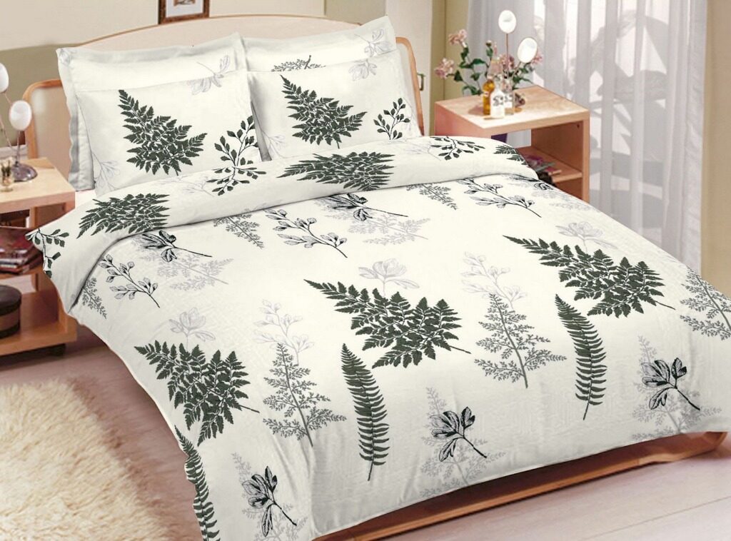 

Постельное белье CottonTwill Ранфорс Папоротник Турция 2-спальный 175x215 см ( FB19053CT)