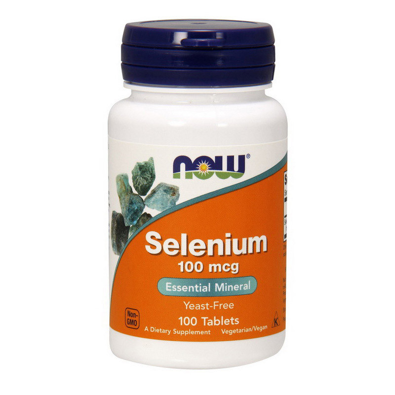 

Минеральный комплекс Селен Нау Фудс / Now Foods Selenium 100 mcg 100 tab / таблеток