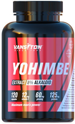 

Yohimbe Vansiton 120 Capsules 125 мг