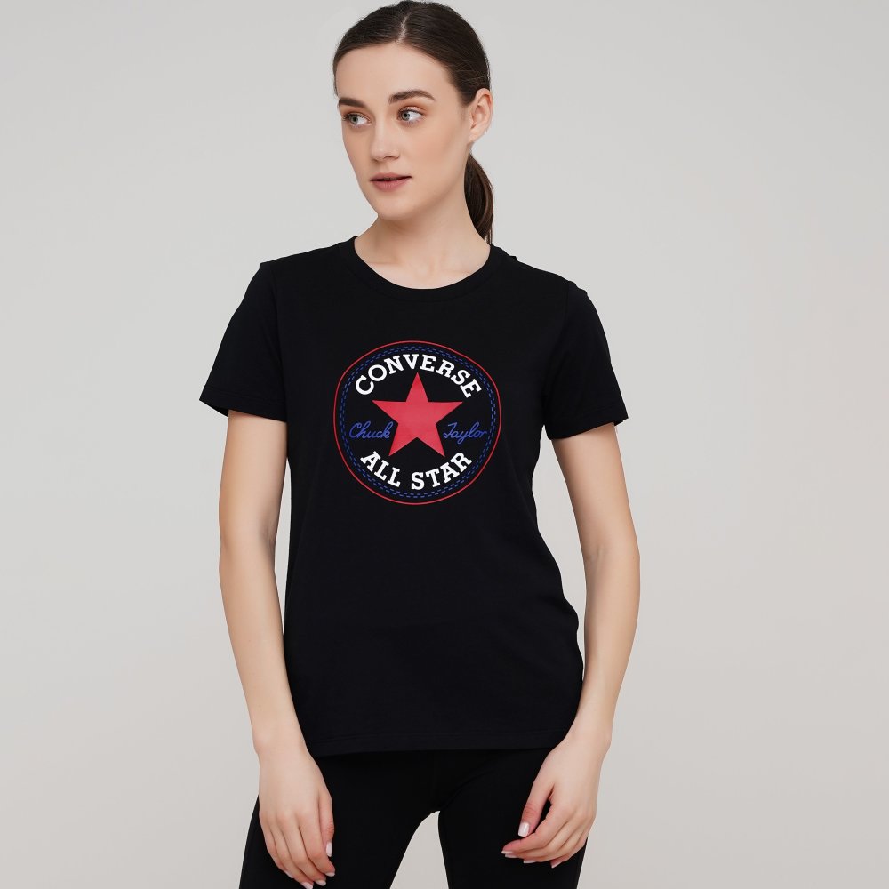 

Женская футболка Converse Chuck Patch Nova Tee Серый 46 (con10017759-080)
