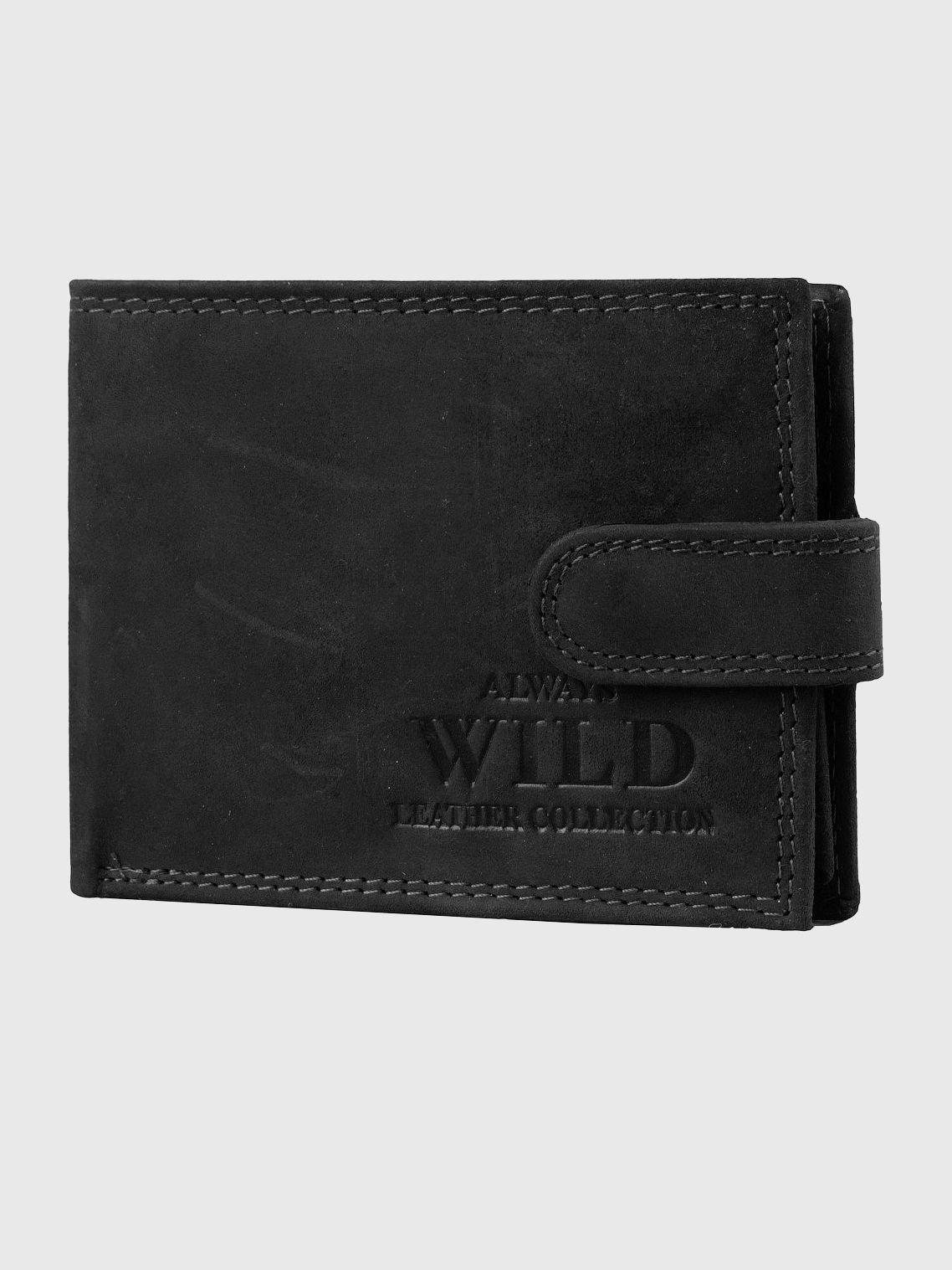 

Мужской кошелек кожаный ALWAYS WILD DNKN1187L-black
