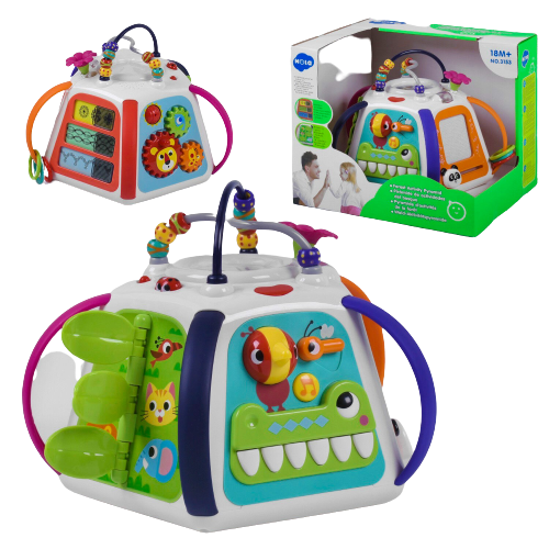 

Музыкальный бизикуб с иллюзией Hola Toys развивающая игрушка