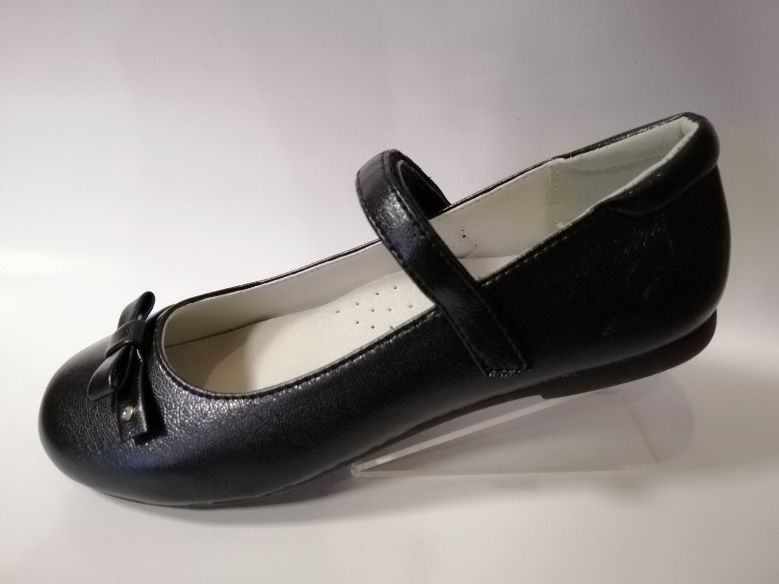 

Туфли для девочки Apawwa 107-1 H black черные р. 36-24 см