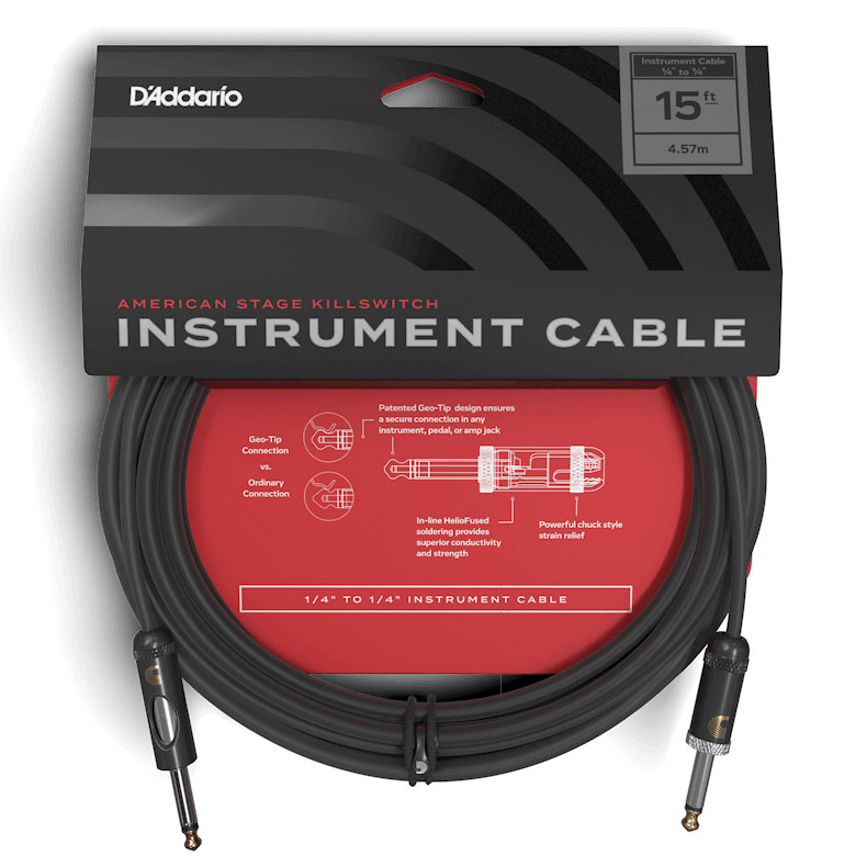 

Инструментальный кабель D'ADDARIO PW-AMSK-15 American Stage Kill Switch (4.5m)