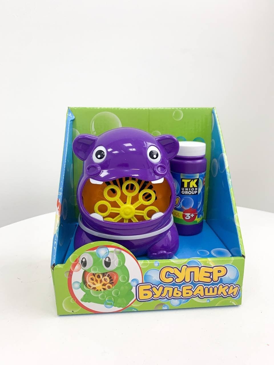 

Машинка для пускания мыльных пузырей «Бегемотик» A-Toys (23634)