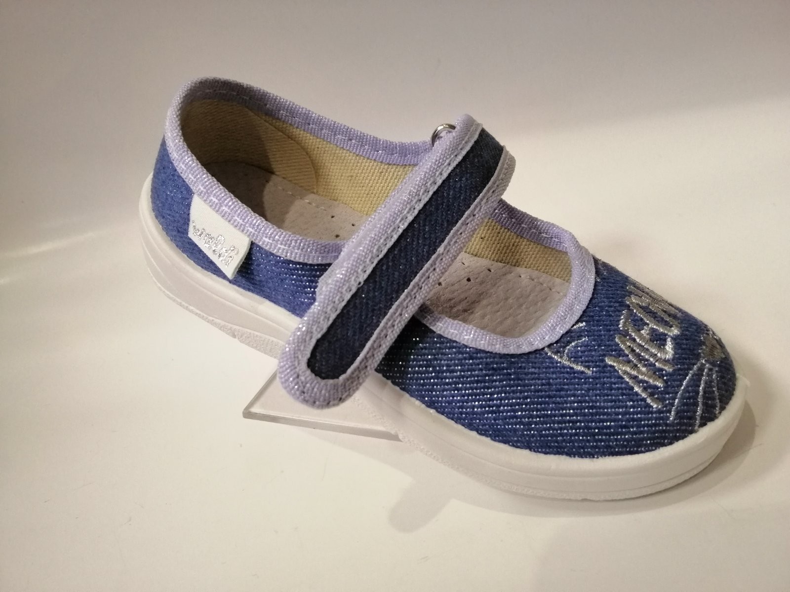 

Тапочки для девочки Waldi 376-852 голубые р.30-19,4 см