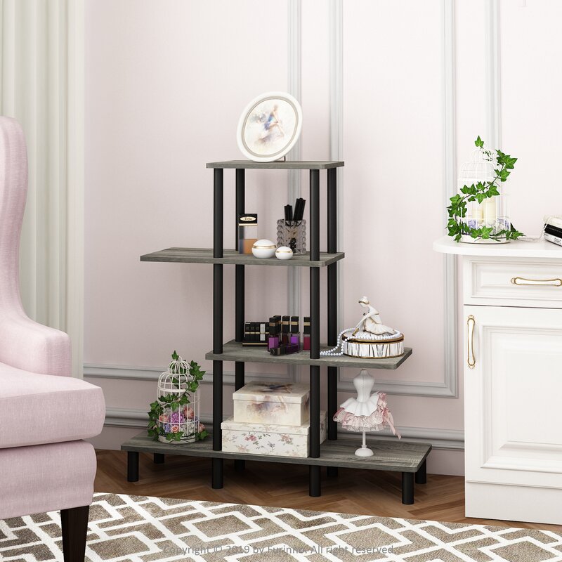 

Геометрический книжный шкаф-полка Tice Turn 4 полки - Little Room Baby House (WFR-100543-02-1036)