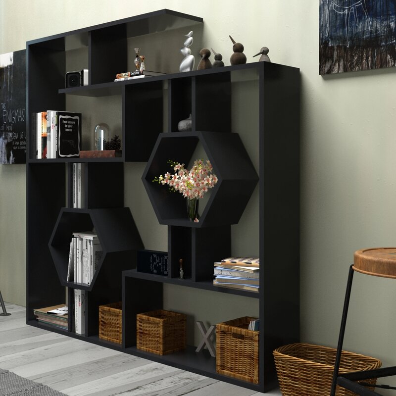 

Геометрический книжный шкаф-полка Swenson - Little Room Baby House (WFR-100602-02-1036)