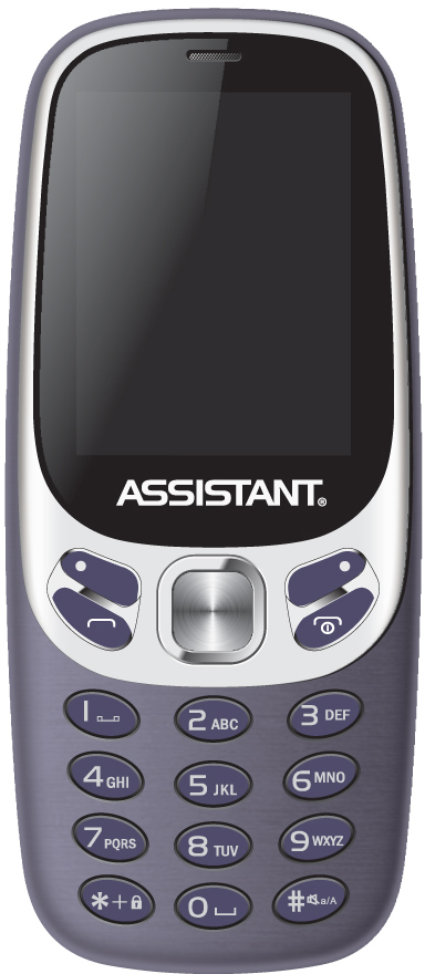 

Мобильный телефон Assistant AS 203 Blue