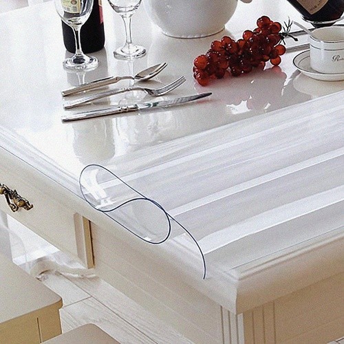 

Скатерть мягкое стекло Прозрачное силиконовое покрытие Soft Glass Защита для мебели 2.7х1.2 м (толщина 2мм)