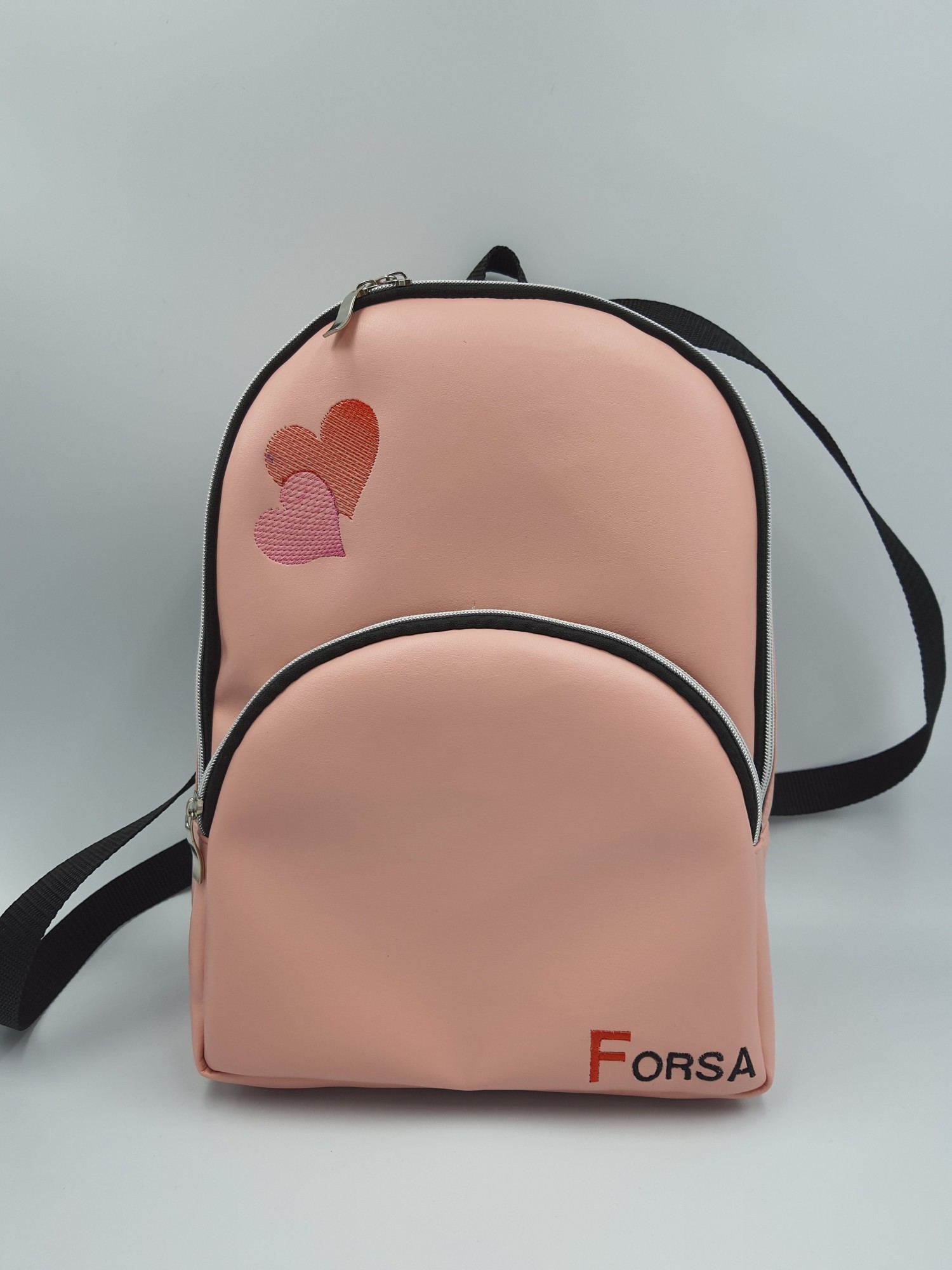 

Женский рюкзак розовый молодежный. Forsa