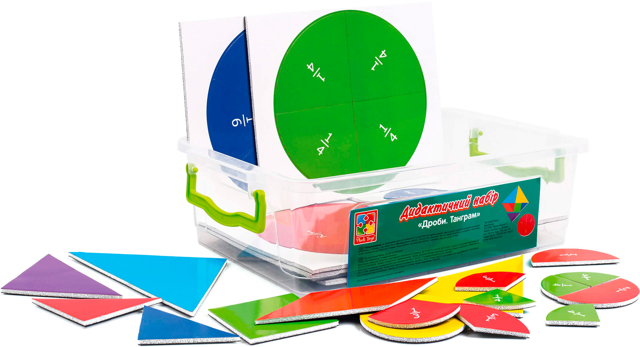 

Набір Дроби Танграм на магнітах Vladi Toys (укр) (VT5555-03)