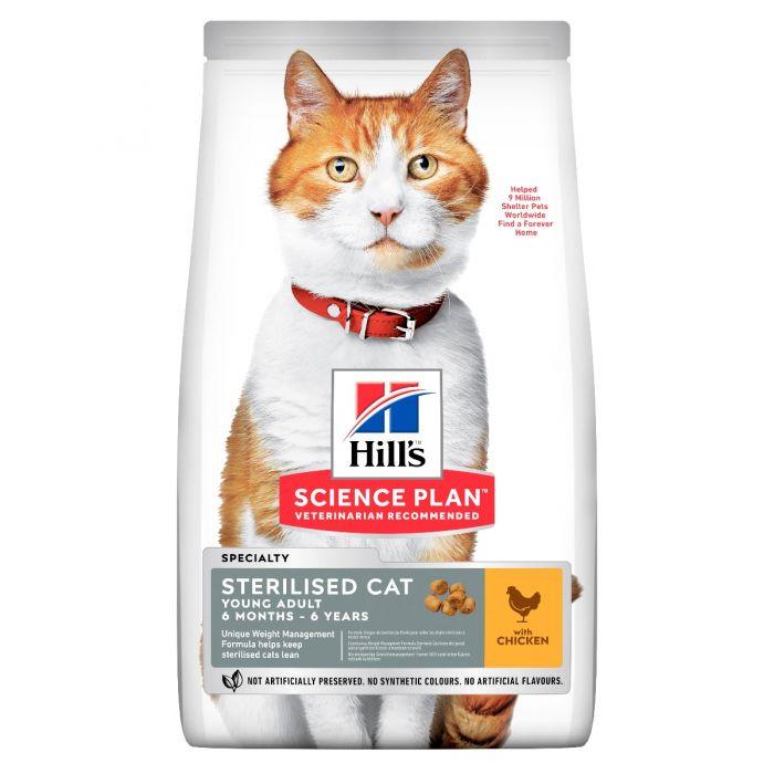 

Сухой корм для котов Hills Young Adult Sterilised Cat 3 кг