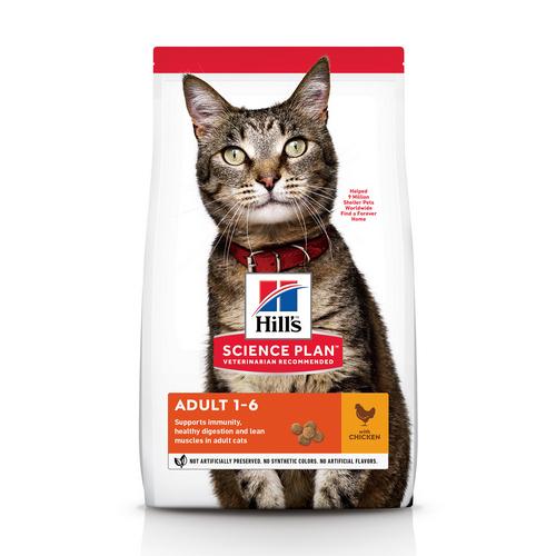 

Сухой корм для котов Hills Adult Optimal Care with Chicken 1.5 кг (604057)