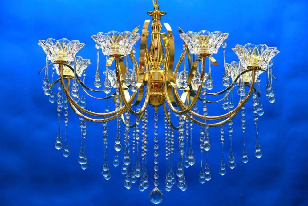 

Люстра свеча хрустальная L12997/8 (gold)