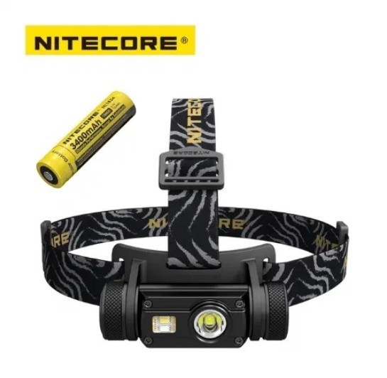 

Налобный фонарь Nitecore HC65 1000LM + Батарея 3400 mAh фонарик
