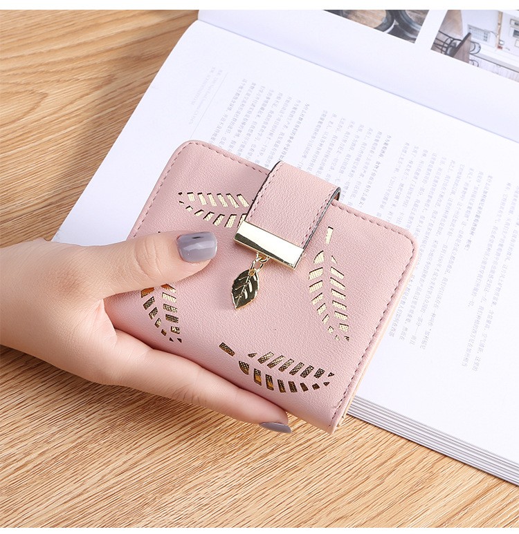 

Женский кошелек LEAF 9cm*11cm Розовый