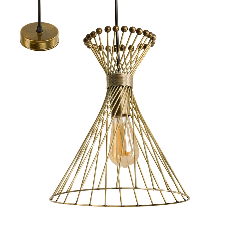 

Подвесной светильник Atmolight Siena P290 Antic/gold L (2171127)