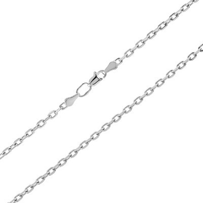 

Серебряная цепочка якорная 40см 71032