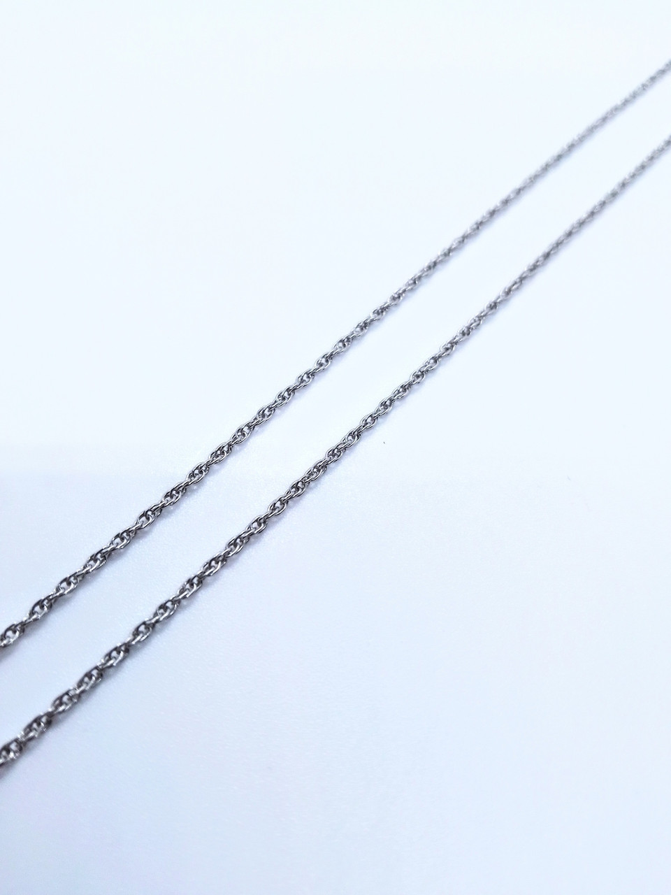 

Цепочка серебряная веревка 40см 097276