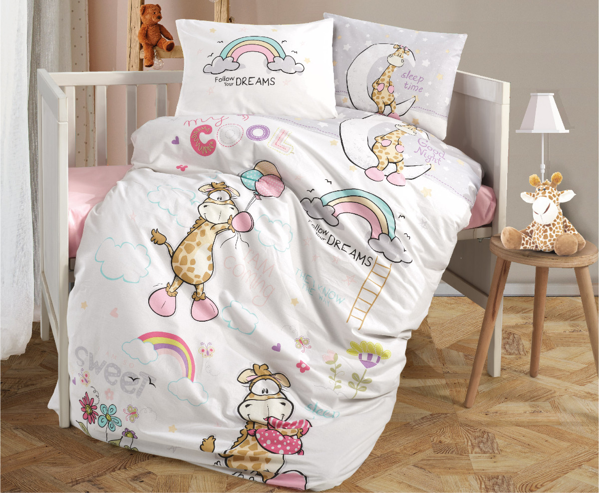 

Постельное белье в детскую кроватку Clasy 100x150 Ranforce Sleep Time, Турция Код 8506