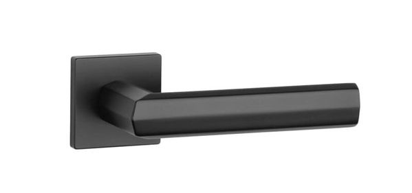 

Дверна ручка + накладки для санвузла APRILE Fresia Q 7S чорний матовий (тонка розетка)