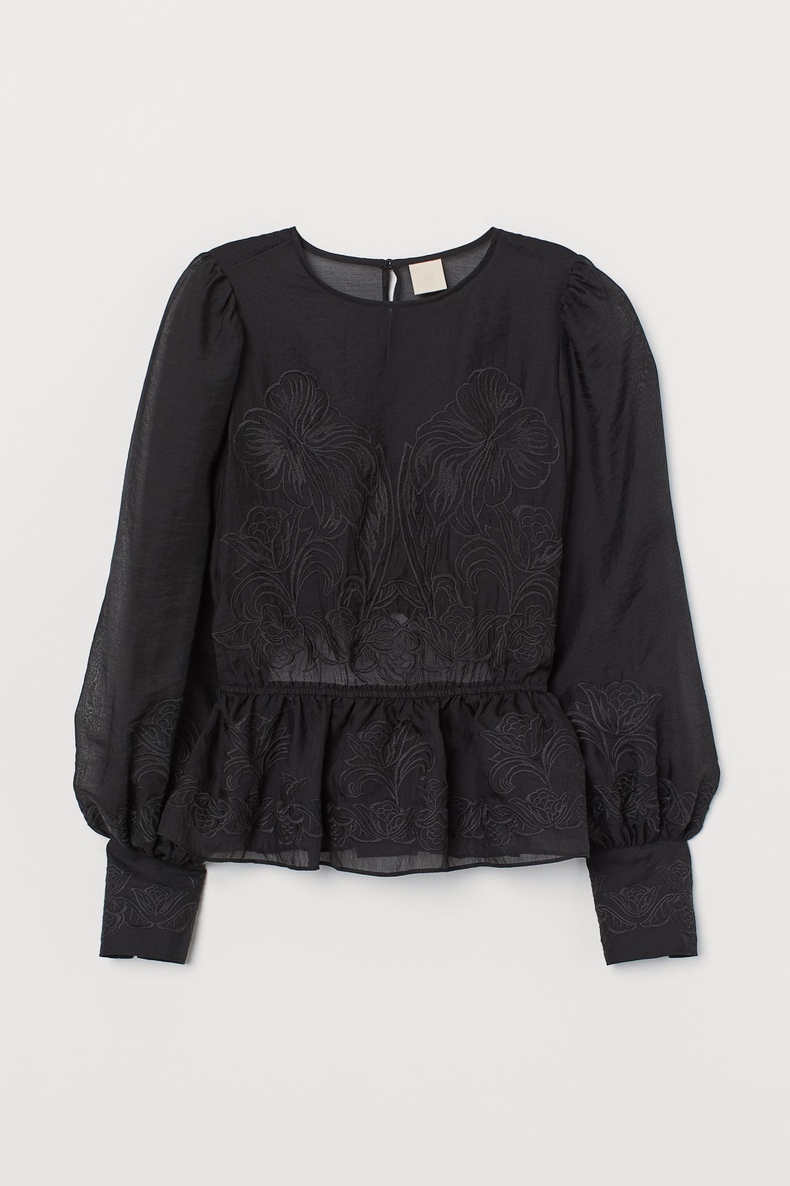 

Блуза H&M 38 черный 24048763391