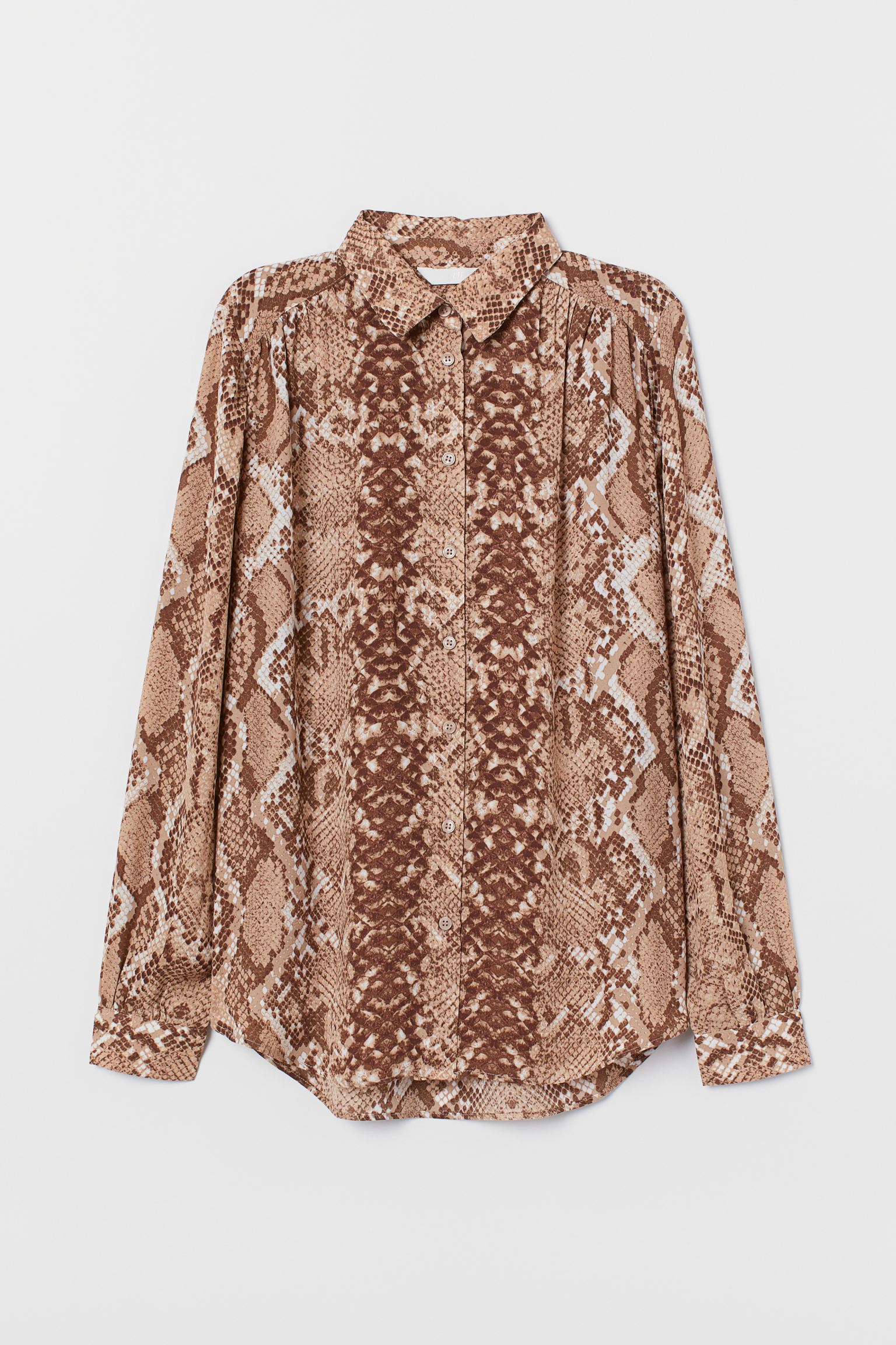 

Блуза H&M  бежевый змеиный принт 19036970540, Блуза H&M 34 бежевый змеиный принт 19036970540