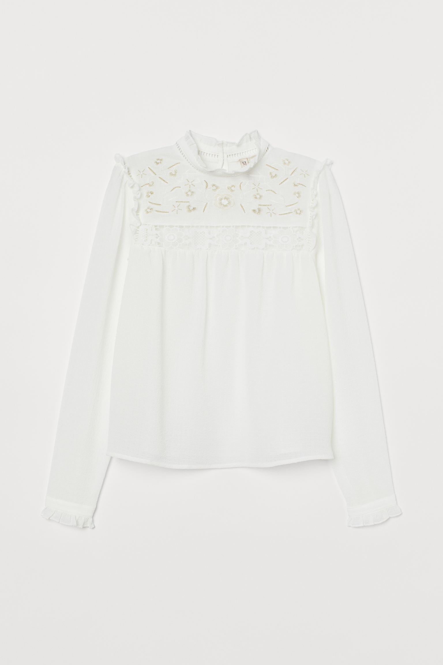 

Блуза H&M 34 белый 25037828171