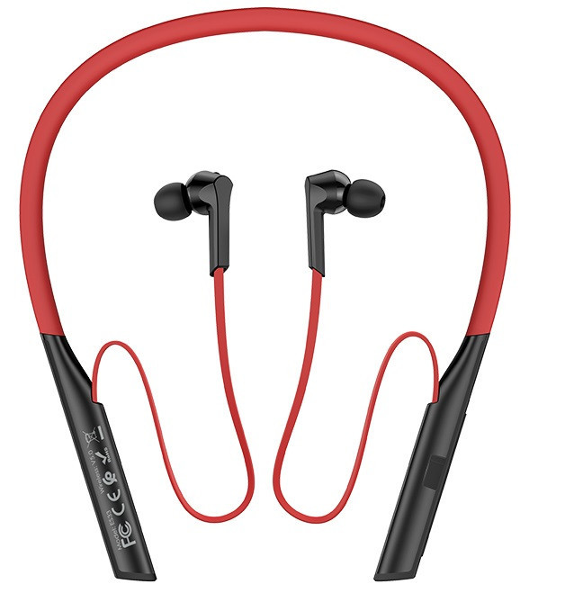 

Беспроводные наушники Bluetooth HOCO ES33 Mirth sports. Red-Black