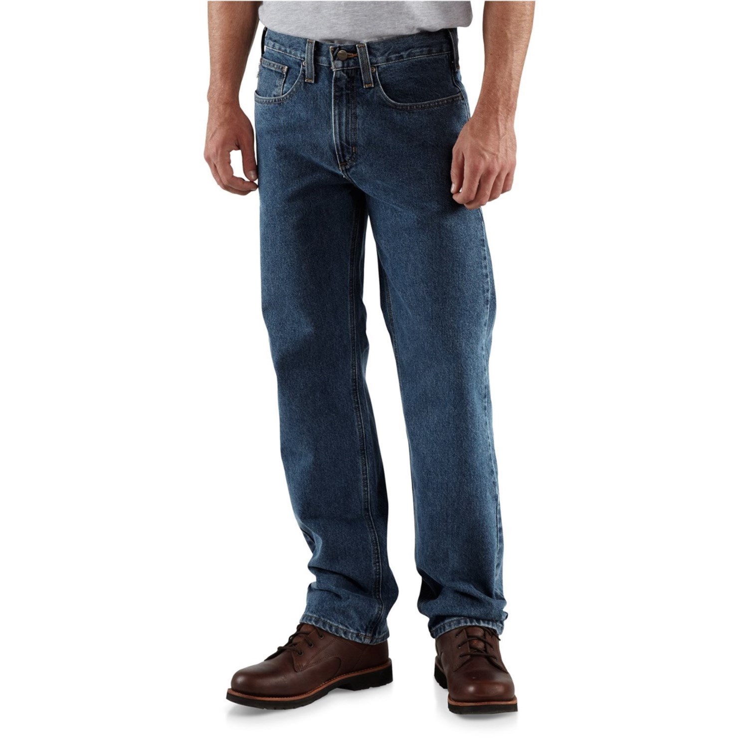

Джинсы Carhartt B480 Traditional Fit Straight-Leg Jeans - Factory Seconds Dark Vintage Blue, 42W 32L