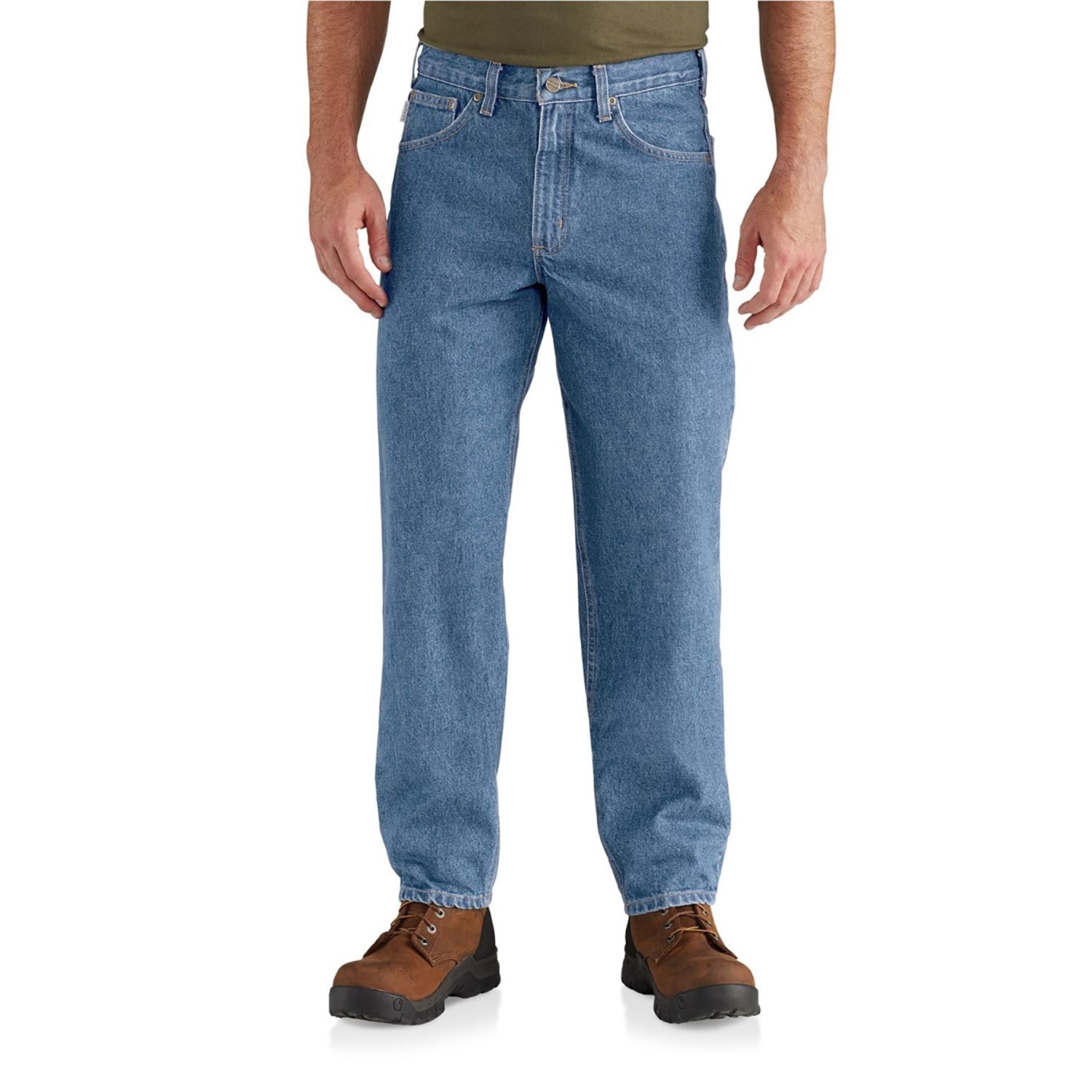 

Джинсы Carhartt Relaxed Fit Tapered Leg Jeans - Factory Seconds Stonewash, 48W 32L