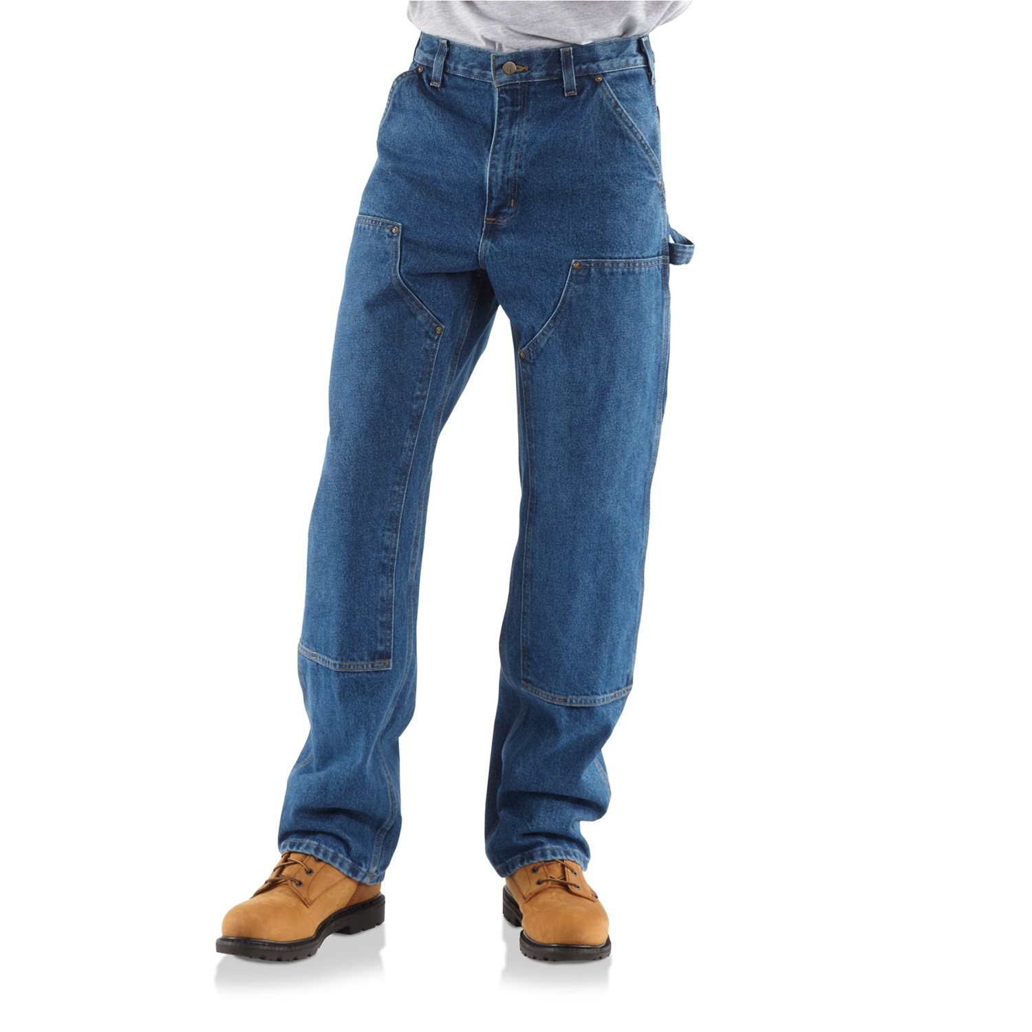 

Джинсы Carhartt B73 Original-Fit Washed Logger Double-Front Work Jeans - Factory Seconds Darkstone, 36W 32L