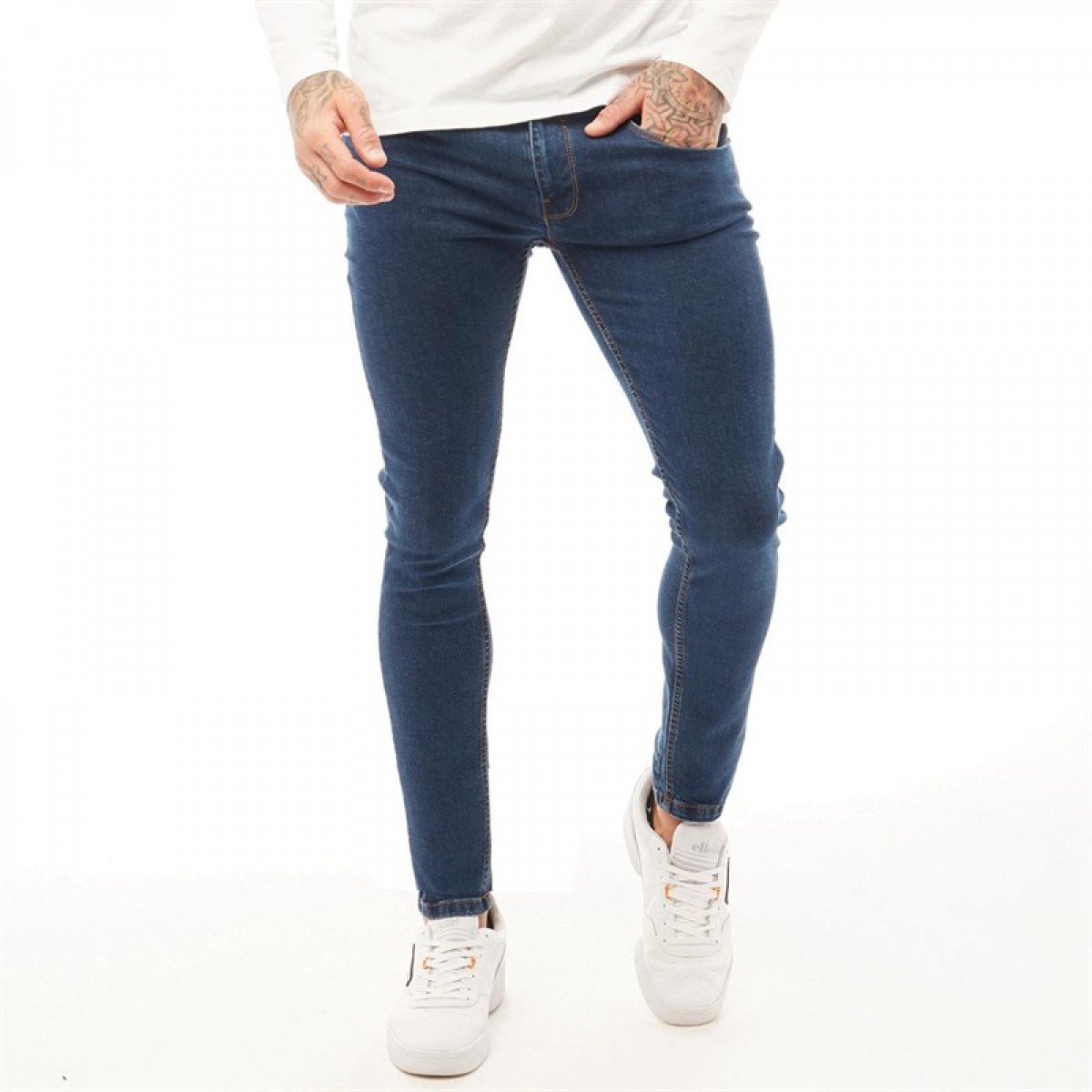 

Джинсы DFND London Core Skinny Denim Mid Blue Mid Blue, 38W 30L