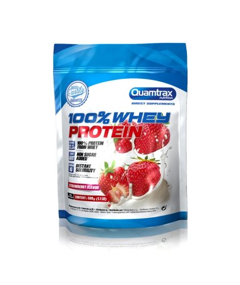 

Протеин Whey Protein Quamtrax клубника 500 г (QMT085)