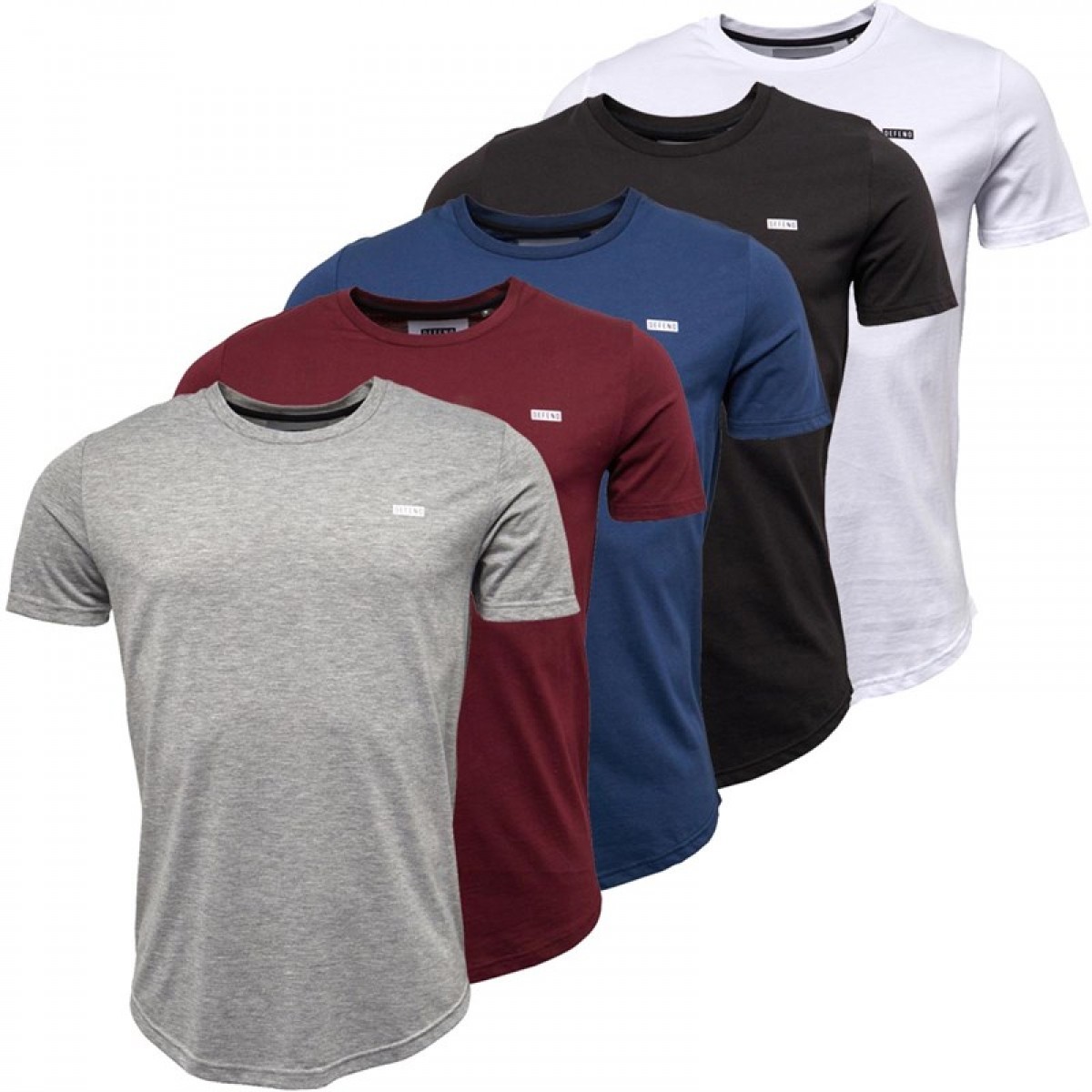 

Футболка DFND London Block Five Pack s Black/Grey/Navy/White/Khaki Multi, XS (42)