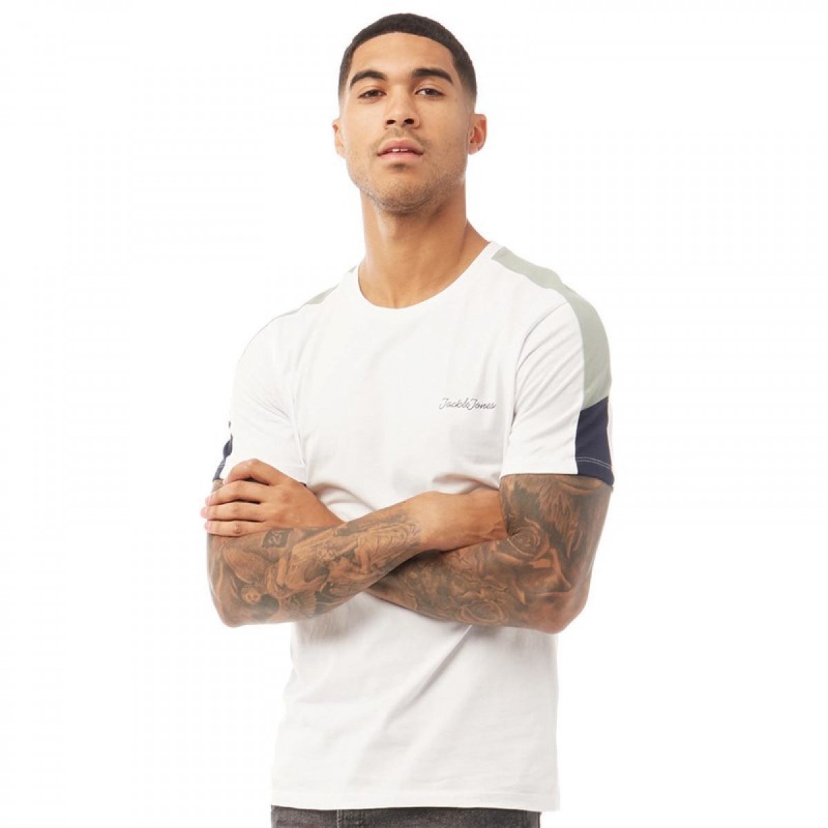 

Футболка JACK AND JONES Wisey Neck White White, S (44)