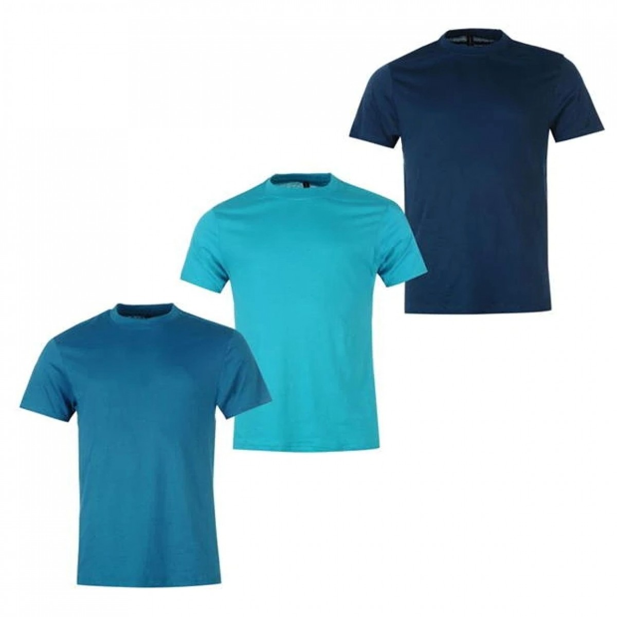 

Футболка Donnay 3 Pack s Teal/Turq/DkBlu, L (48)