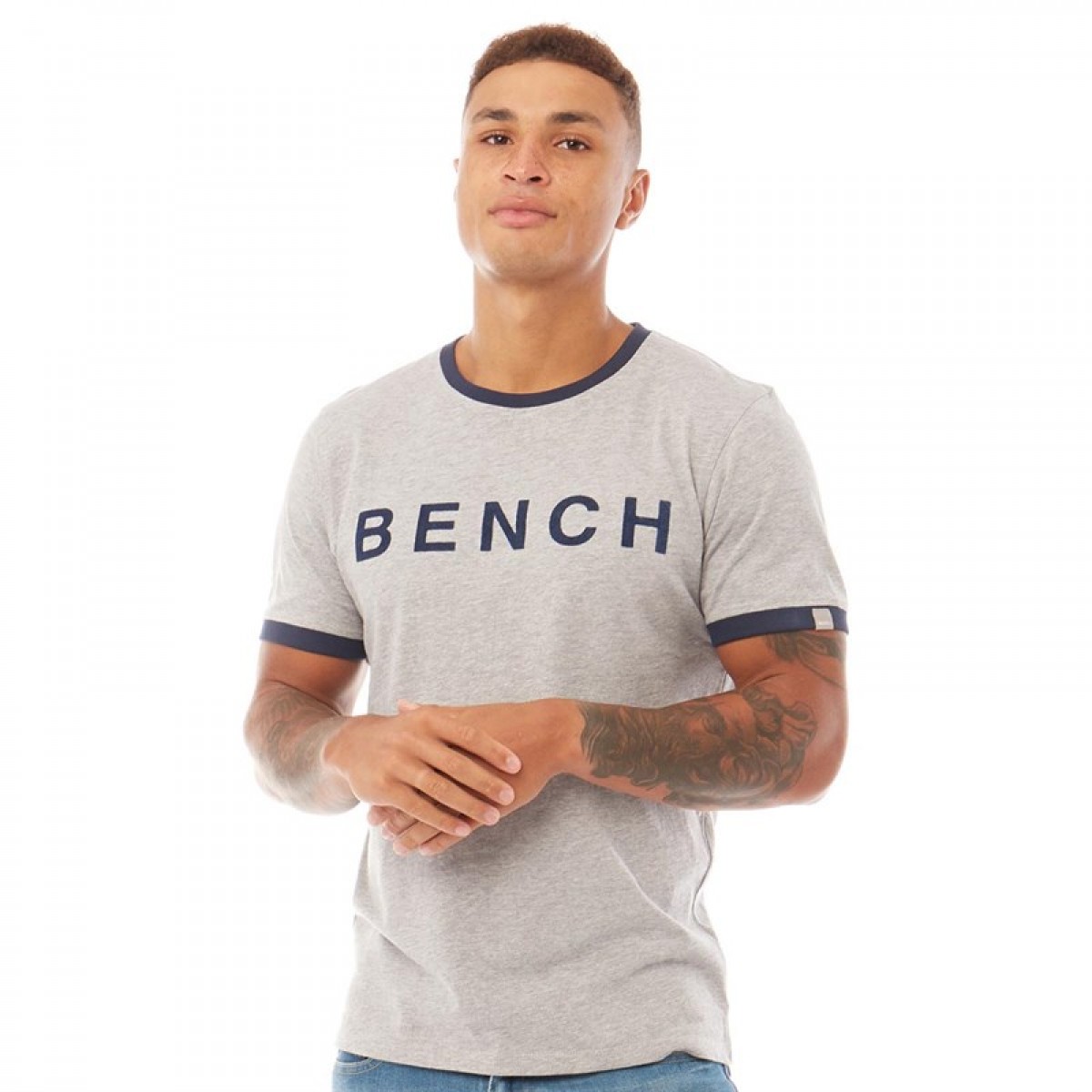 

Футболка Bench Rhodes Grey Marl/Navy Grey Marl, S (44)