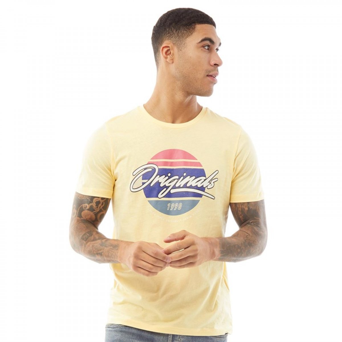 

Футболка JACK AND JONES Cody Neck Flan Pale Yellow, S (44)